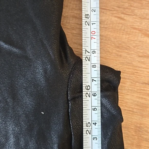 Spanx Faux Leather Moto Leggings Sz L - Picture 11 of 12